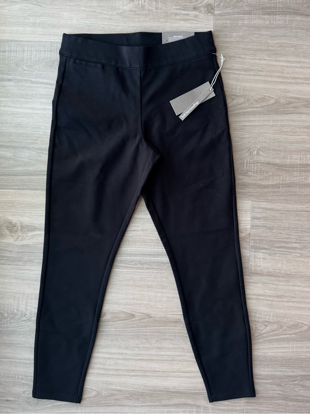 Soft Surroundings Pull-On Black Leggings